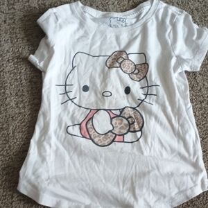 Hello Kitty White and Brown Kids T-Shirt